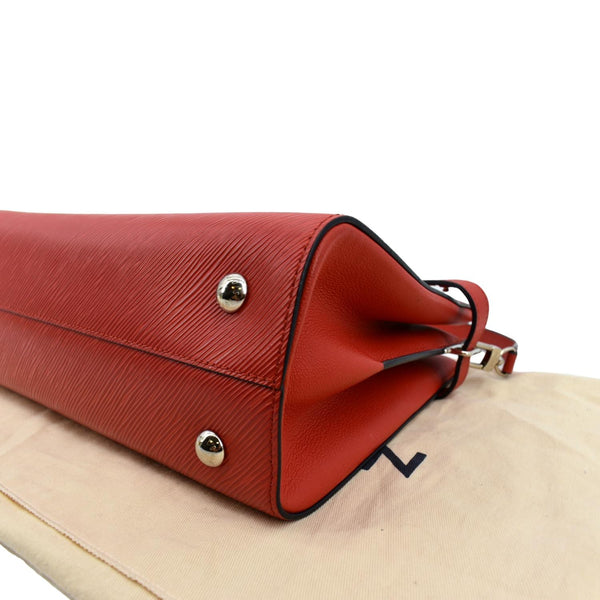 LOUIS VUITTON Twist Epi Leather Tote Shoulder Bag Red