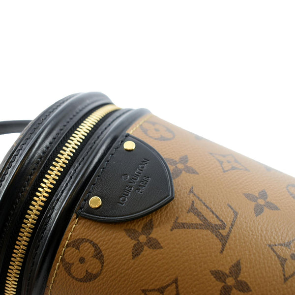 LOUIS VUITTON Cannes Reverse Monogram Canvas Satchel Bag Brown