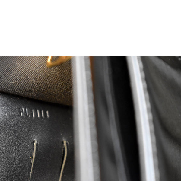 LOUIS VUITTON Louise Patent Leather Long Wallet Black