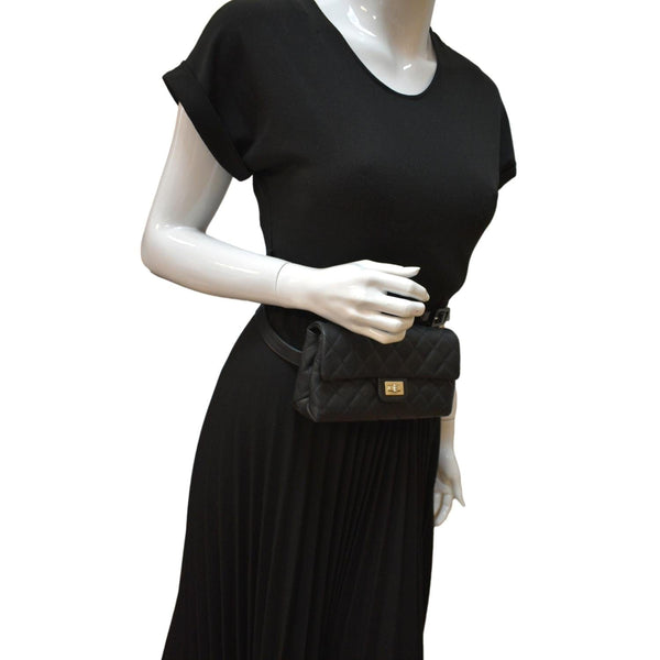 Chanel Reissue Flap Grained Leather Waist Belt Bag - Full View