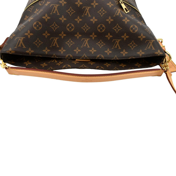LOUIS VUITTON Melie Monogram Canvas Hobo Bag Brown