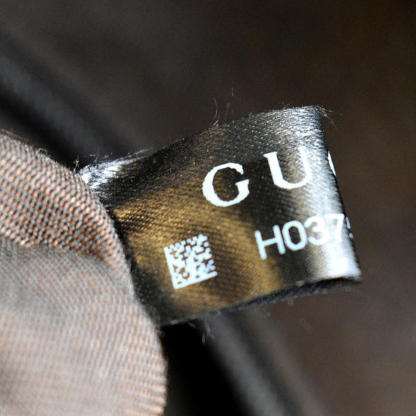 Gucci GG Monogram Canvas Messenger Bag Dark in Brown - Tag