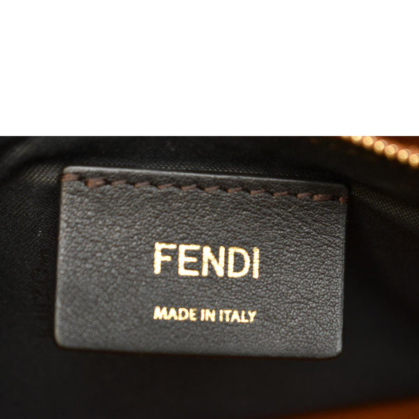 FENDI Roma Leather Wallet on Chain Crossbody Bag Brown