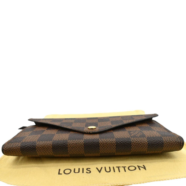 LOUIS VUITTON Josephine Damier Ebene Wallet Brown