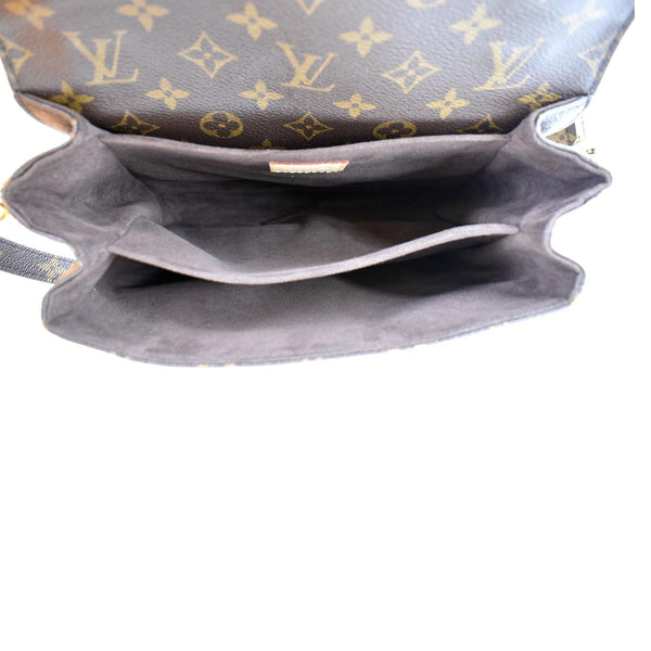 LOUIS VUITTON Metis Pochette Monogram Canvas Crossbody Bag Brown