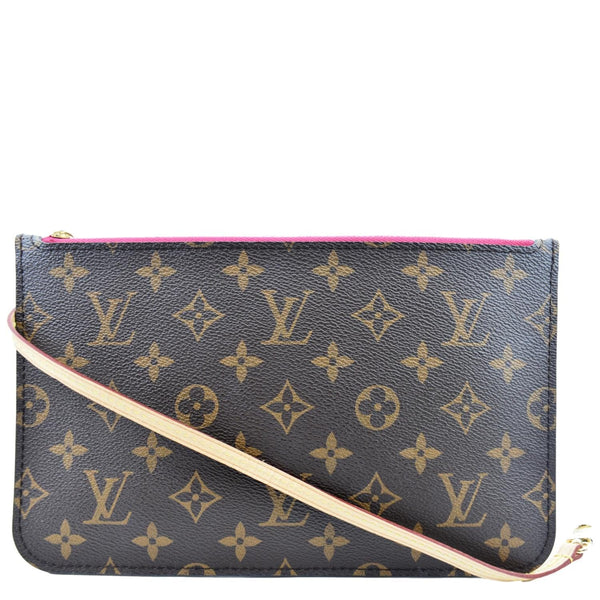 Louis Vuitton Neverfull Monogram Canvas Pochette Wristlet - Back