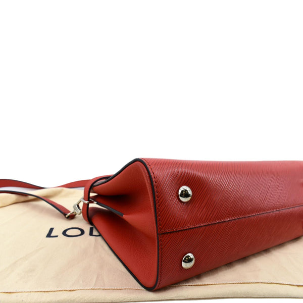 LOUIS VUITTON Twist Epi Leather Tote Shoulder Bag Red