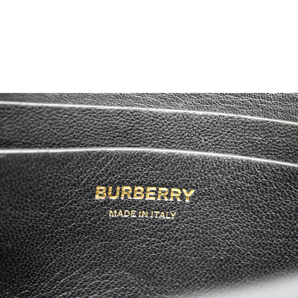 BURBERRY Grace Leopard Print Leather Shoulder Bag Multicolor