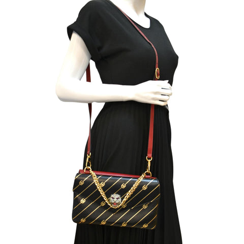 Gucci Thiara Medium Double Smooth Leather Shoulder Bag