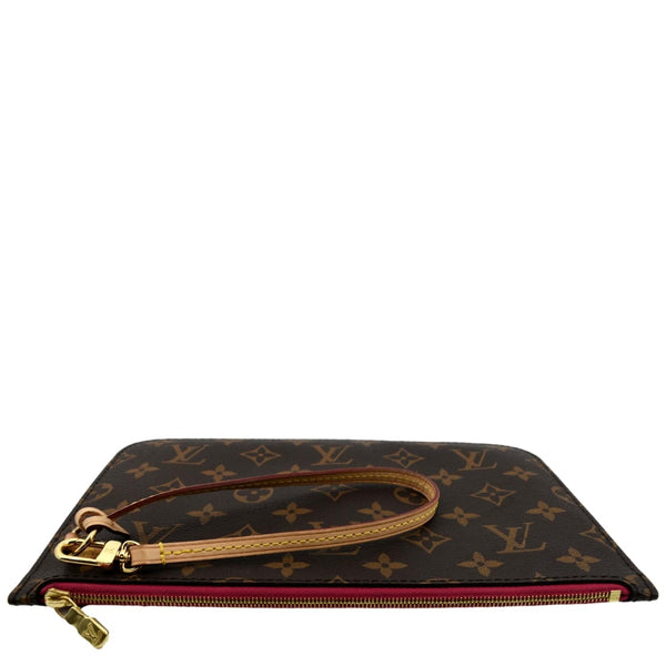 Louis Vuitton Neverfull Monogram Canvas Pochette Wristlet - Top