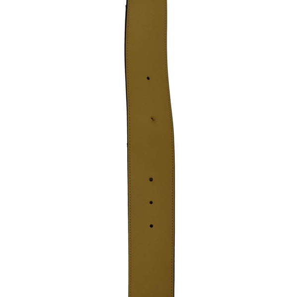 GUCCI Women Double G Buckle Calfskin Textured Leather Belt Beige 576203 Size 80.32