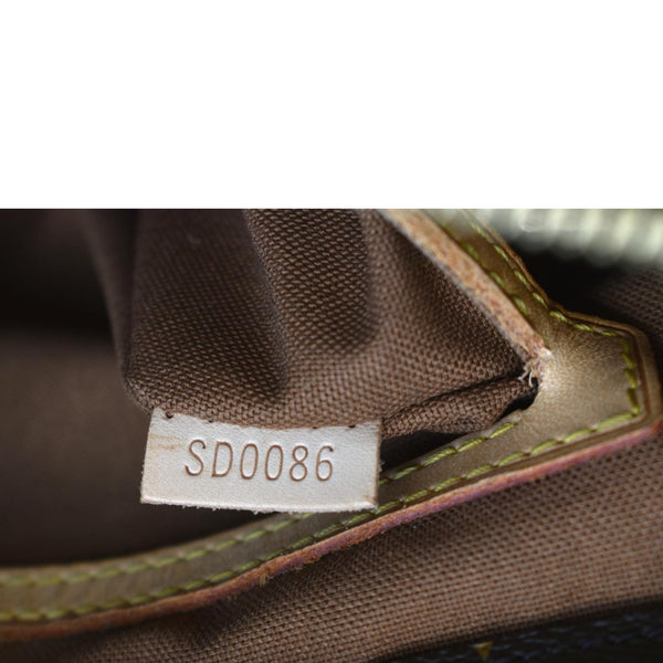 LOUIS VUITTON Cabas Piano Monogram Canvas Shoulder Bag Brown