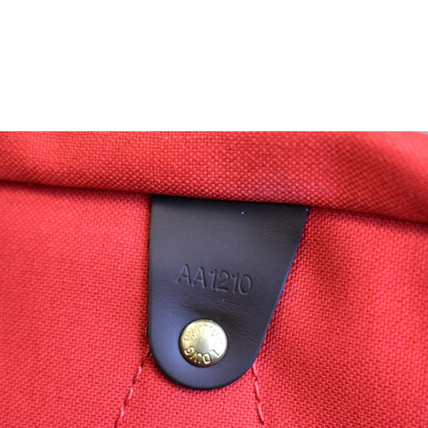 Louis Vuitton Speedy 35 Damier Ebene Satchel Bag Brown