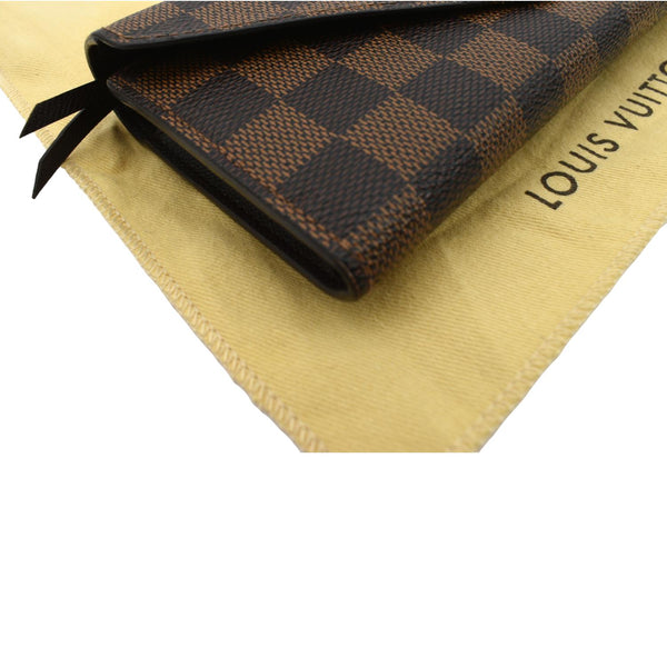 LOUIS VUITTON Josephine Damier Ebene Wallet Brown
