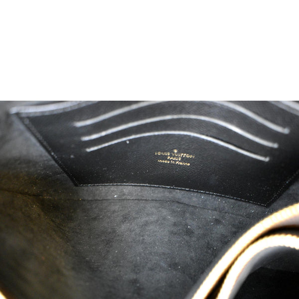 LOUIS VUITTON Double Zip Pochette Reverse Monogram Giant Crossbody Bag Brown