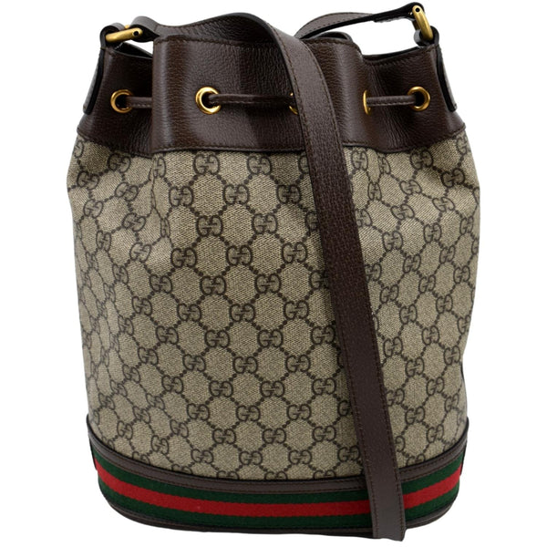 GUCCI Ophidia GG Supreme Canvas Bucket Bag Beige 540457