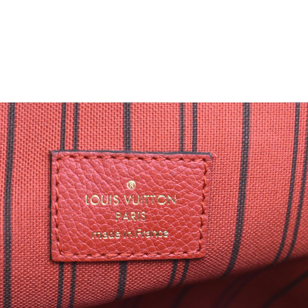 LOUIS VUITTON Metis Pochette Empreinte Leather Crossbody Bag Red