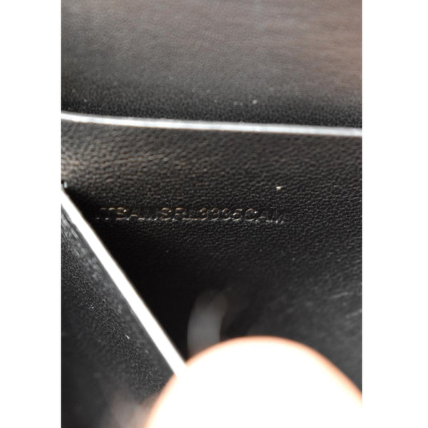 BURBERRY Grace Leopard Print Leather Shoulder Bag Multicolor