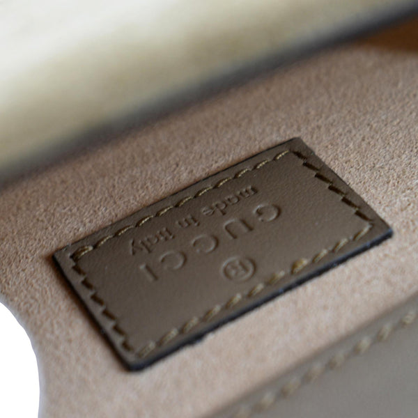 GUCCI Dionysus Super Mini GG Supreme Canvas Crossbody Bag Taupe 476432