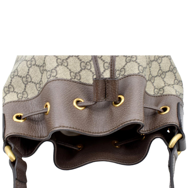 GUCCI Ophidia GG Supreme Canvas Bucket Bag Beige 540457