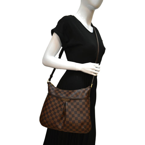LOUIS VUITTON Bloomsbury PM Damier Ebene Crossbody Bag Brown