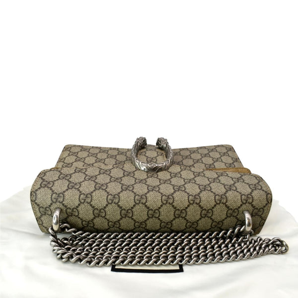 GUCCI Dionysus Small GG Supreme Canvas Shoulder Bag Beige 400249