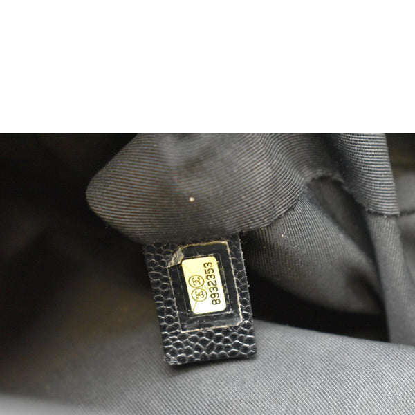 CHANEL Grand Shopping GST Caviar Leather Tote Bag Black