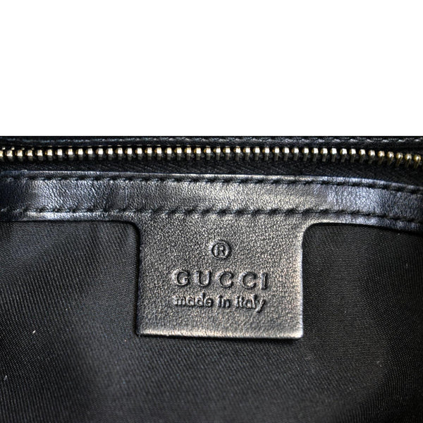 Gucci Britt Medium Patent Leather Hobo Bag Black - DDH
