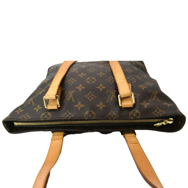LOUIS VUITTON Cabas Piano Monogram Canvas Shoulder Bag Brown