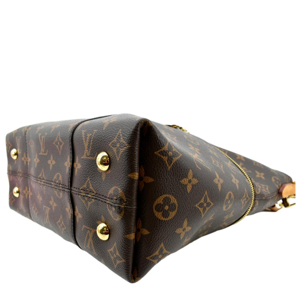 LOUIS VUITTON Melie Monogram Canvas Hobo Bag Brown