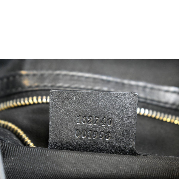 Gucci Britt Medium Patent Leather Hobo Bag Black - DDH
