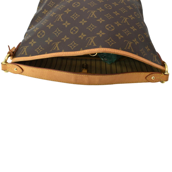 LOUIS VUITTON Delightful PM Monogram Canvas Hobo Bag Brown
