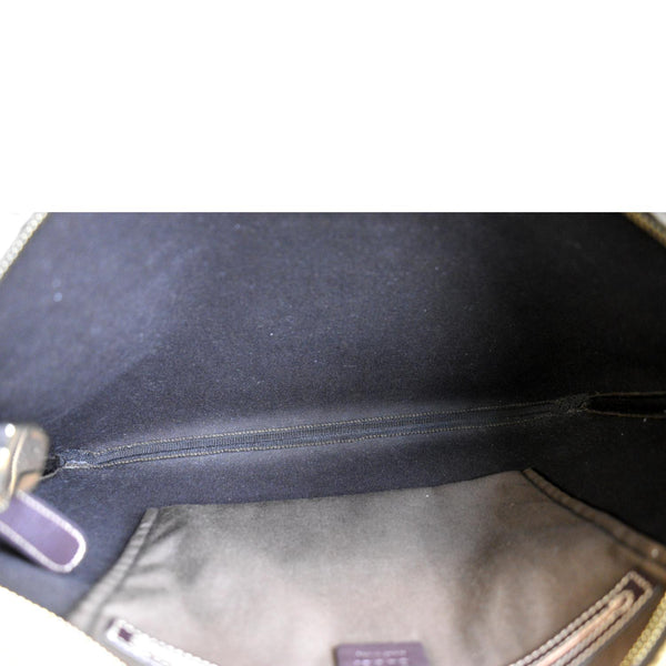 Gucci GG Supreme Canvas Messenger Shoulder Bag in Beige - Inside