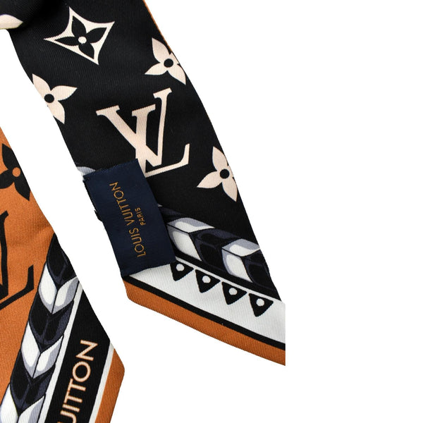 LOUIS VUITTON Crafty Bicolor Silk Scarf Bandeau