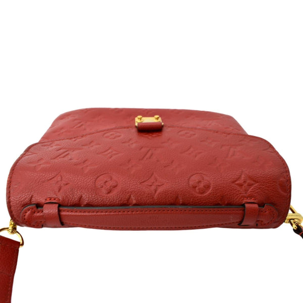 LOUIS VUITTON Metis Pochette Empreinte Leather Crossbody Bag Red