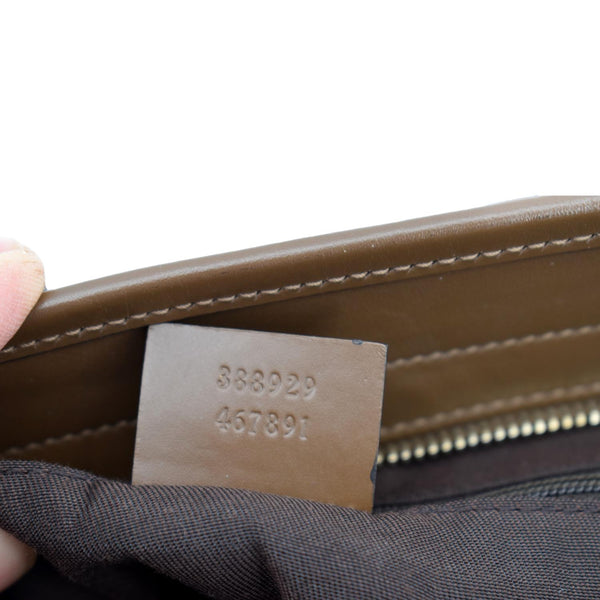 Gucci GG Canvas Leather 2-Way Tote Shoulder Bag Beige - Number