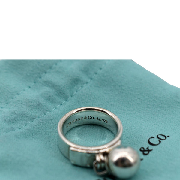 TIFFANY & CO Sterling Silver Ball Dangle Ring Silver
