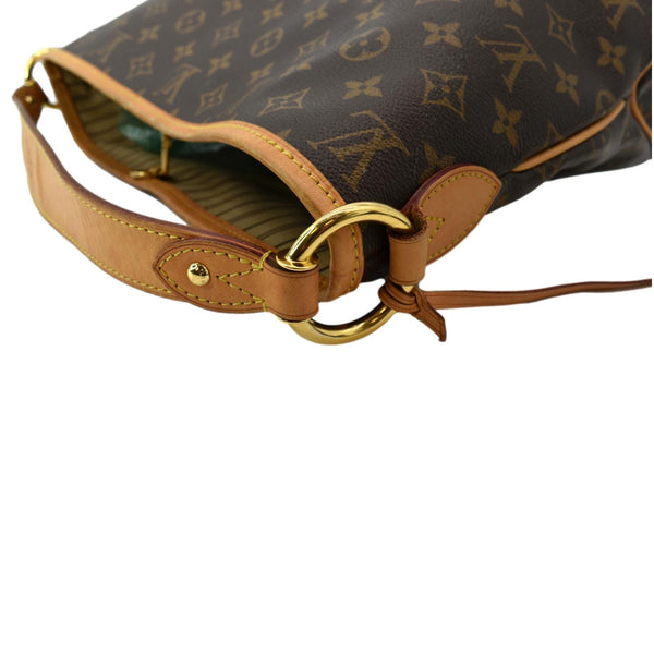 LOUIS VUITTON Delightful PM Monogram Canvas Hobo Bag Brown