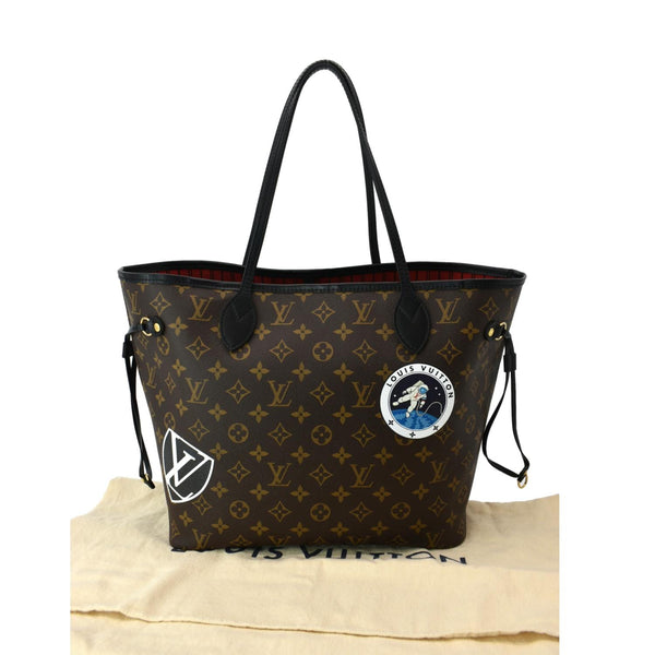 Louis Vuitton Neverfull World Tour Monogram Canvas Tote Bag Brown