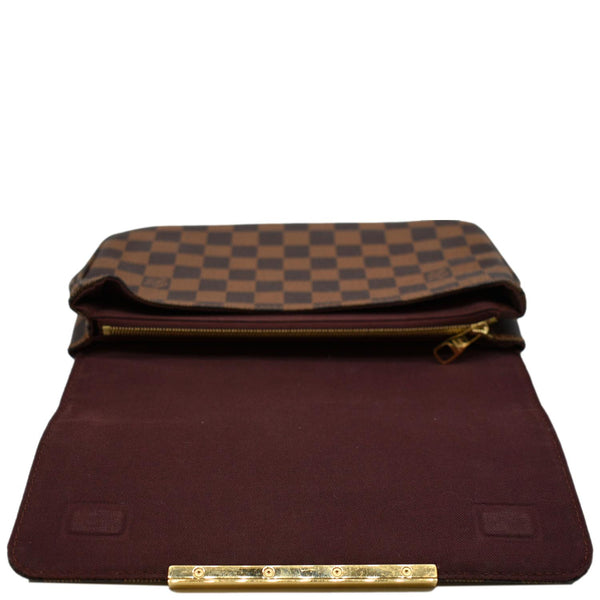 Louis Vuitton Hoxton PM Damier Ebene Crossbody Bag - Open