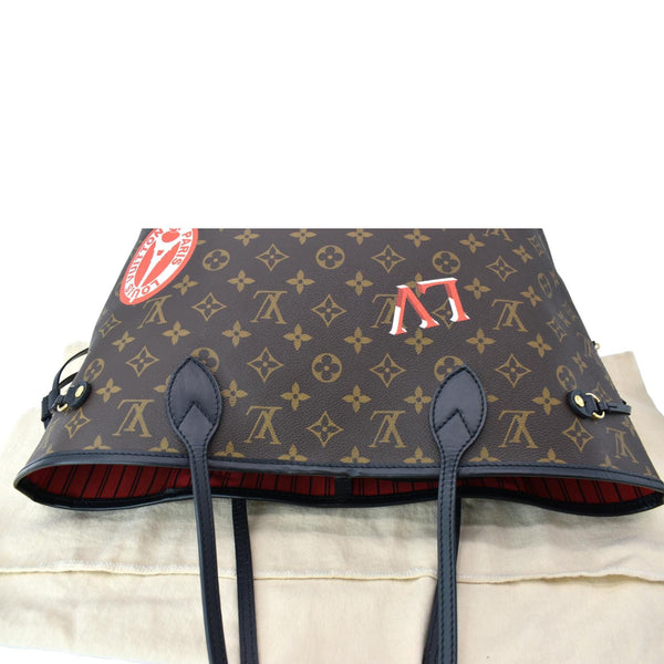 Louis Vuitton Neverfull World Tour Monogram Canvas Tote Bag Brown