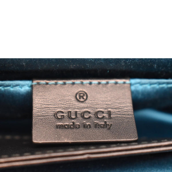 GUCCI Ophidia GG Small Web Suede Leather Shoulder Bag Black 503877