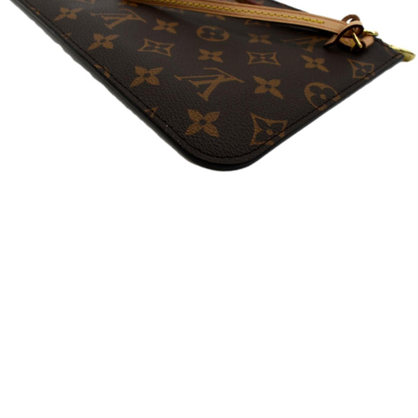 Louis Vuitton Neverfull Monogram Canvas Pochette Wristlet - Bottom Right