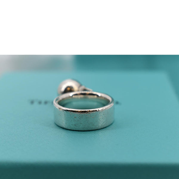 TIFFANY & CO Sterling Silver Ball Dangle Ring Silver