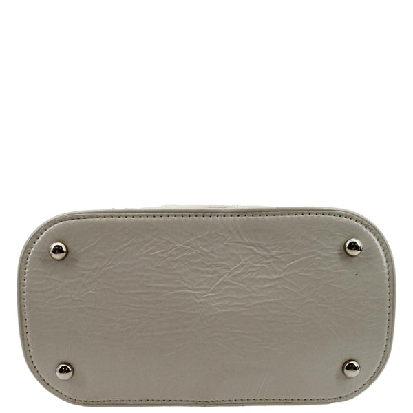 CHANEL Crumpled Quilted Calfskin PVC Backpack Bag White