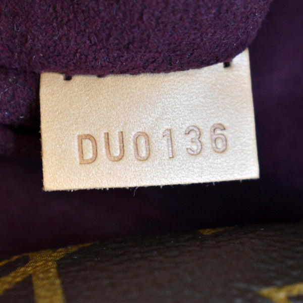 LOUIS VUITTON Melie Monogram Canvas Hobo Bag Brown