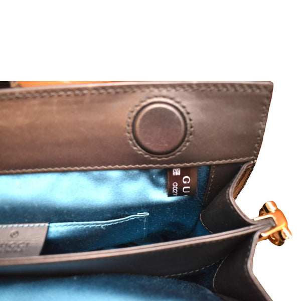 GUCCI Ophidia GG Small Web Suede Leather Shoulder Bag Black 503877