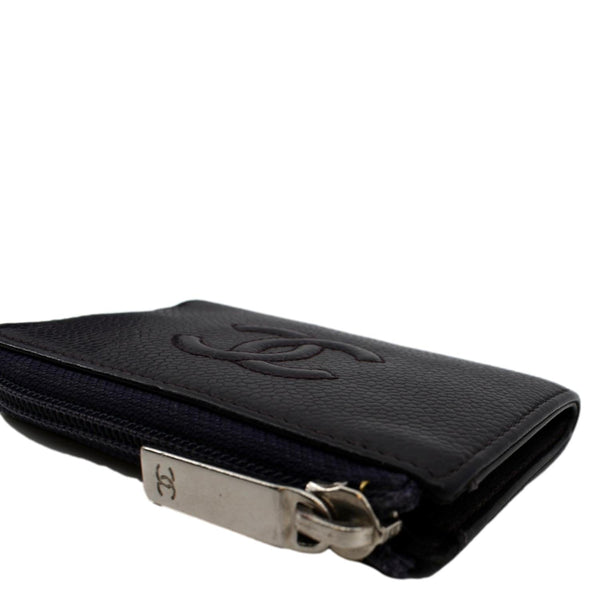 Chanel O Key Pouch Timeless Caviar Leather Small Purse - Right Side