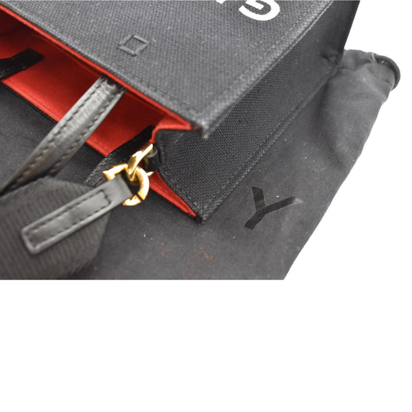 Givenchy Mini G Canvas Shopping Tote Bag in Black - Top Right