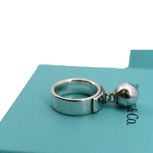 TIFFANY & CO Sterling Silver Ball Dangle Ring Silver